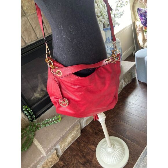Michael Kors Red HOBO bag - Picture 3 of 5